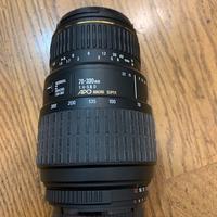 OBIETTIVO SIGMA 70-300 ATTACCO NIKON F 4-5,6