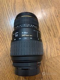 OBIETTIVO SIGMA 70-300 ATTACCO NIKON F 4-5,6