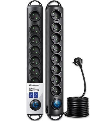 Qoltec Ciabatta 8 prese, Protezione sovratensione