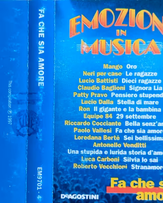 musicassetta Emozioni in Musica fa che sia Amore..