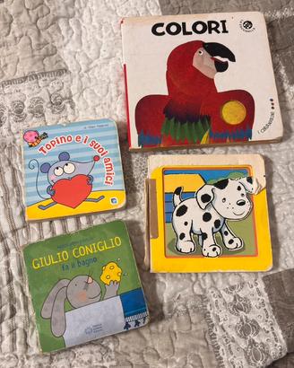 4 LIBRI BAMBINI CARTONE SPESSO