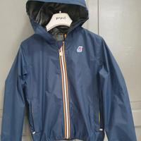 giacca a vento K-Way blu taglia 8 anni