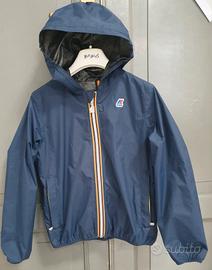 giacca a vento K-Way blu taglia 8 anni