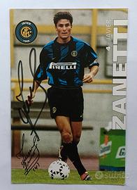 Inter Zanetti autografo originale 