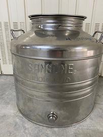 Bidoncini olio acciaio inox