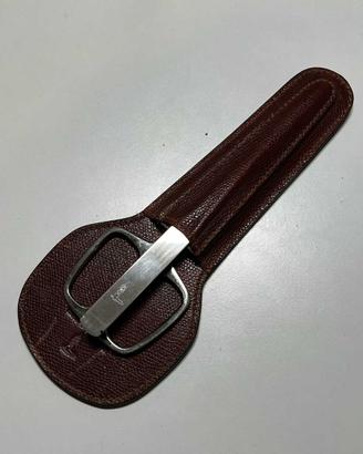 Set vintage Trussardi astuccio forbici e tagliacar