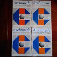 4 numeri rivista Archimede