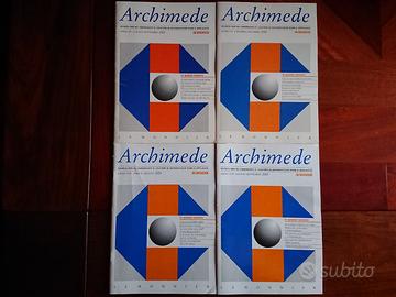 4 numeri rivista Archimede