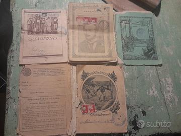 Lotto 11 quaderni storici anni 30