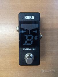 pedalino accordatore korg pitchblack 