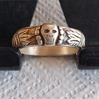 anello teschio argento 925 