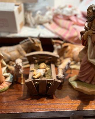 Presepe artigianale Fontanini natività 5 pz 30 cm
