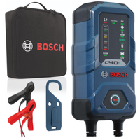 Bosch C40-Li Caricabatterie per auto, 6V-12V / 5A,