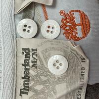 Set di bottoni Timberland cin logo ed etichette