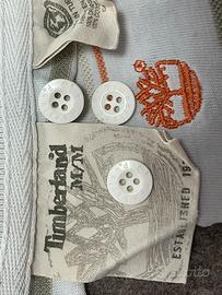Set di bottoni Timberland cin logo ed etichette