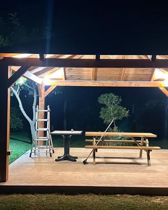 Gazebo varie misure legno lamellare