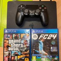 Playstation 4 slim + 2 videogiochi