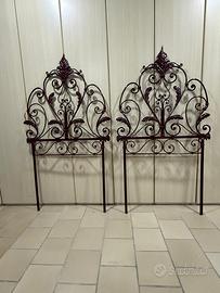 Testiera letto ferro battuto