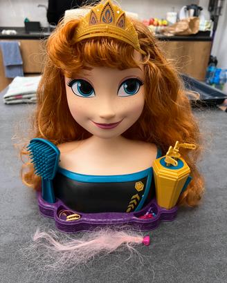Frozen busto Anna acconciature capelli