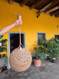 lampadario  in rattan