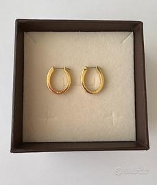 Orecchini pomellato oro 18 kt