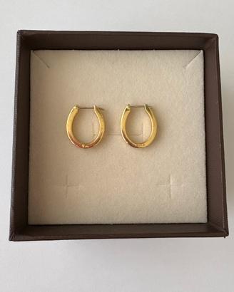 Orecchini pomellato oro 18 kt