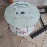 Tavolino bobina shabby