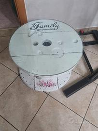 Tavolino bobina shabby