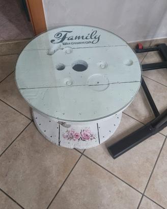 Tavolino bobina shabby