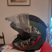 Ls2, Casco jet moto Copter Crispy Military green