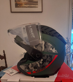 Ls2, Casco jet moto Copter Crispy Military green