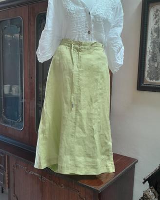 gonna + camicia in lino