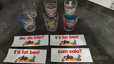 Nutella bicchieri adesivi barattolo 