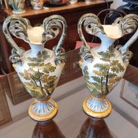 Coppia anfore di ceramica Vincenzo Castelli
