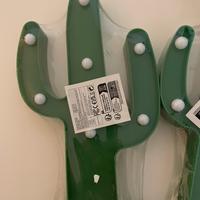 2 lampade a forma di cactus