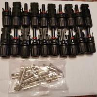 10 paia di connettori per pannelli solari MC4