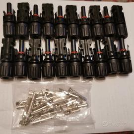 10 paia di connettori per pannelli solari MC4