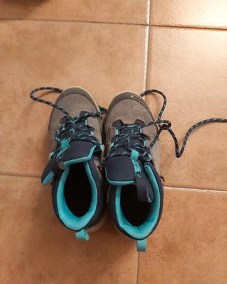 scarpe trekking quechua bambino numero 33