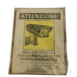 Cartello a norma videosorveglianza GDPR 