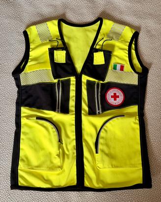 Gilet da intervento croce rossa italiana L slim