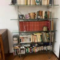 Libreria design vetro acciaio