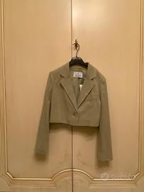 Blazer cropped verde salvia Stradivarius XS NUOVO💚