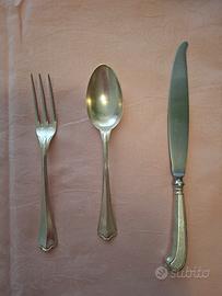 servizio posate d'argento