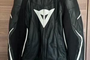 Dainese Assen Giacca Moto Pelle Tg.50 Come Nuova