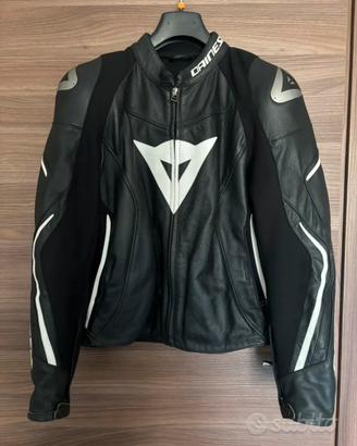 Dainese Assen Giacca Moto Pelle Tg.50 Come Nuova