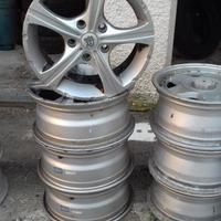 Cerchi raggio 15 attacco audi