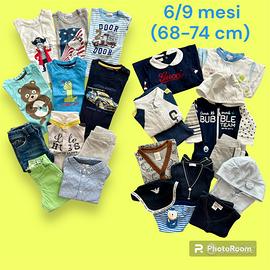 ABBIGLIAMENTO PRIMAVERILE BAMBINO 6-9 MESI