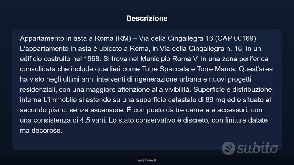 Appartamento – Roma, Torre Maura, Torre Spaccata - Vista 4