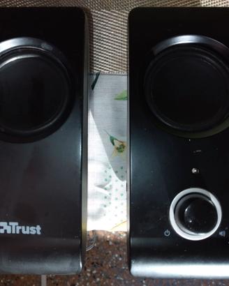 Casse PC 2.0 16 W  Alimentazion USB/Jack AUX 3.5mm