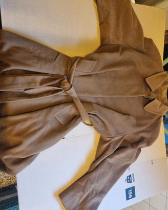 cappotto vintage 100% cashmere caramello- tg 48